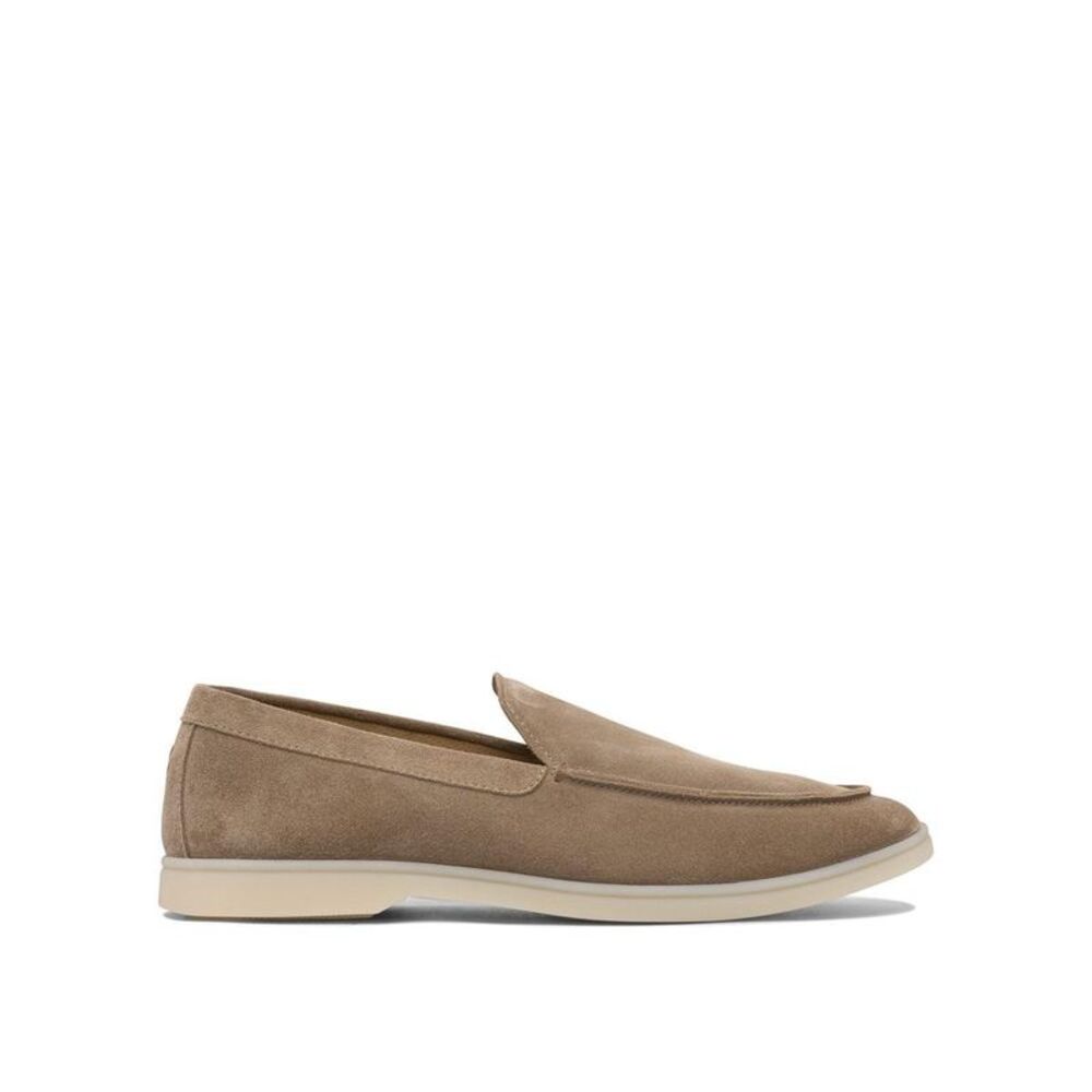 HENDERSON Men's Suede Loafer Shoes Men Beige Sandals